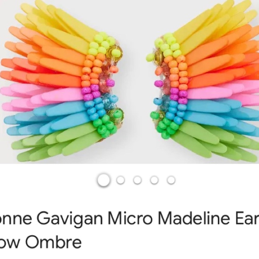 Mignonne Gavigan Rainbow micro Madeline earrings- Brand New!